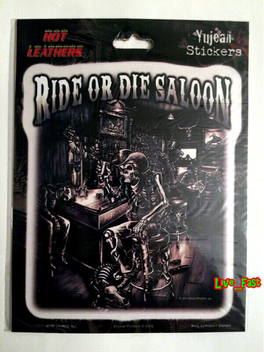 RIDE OR DIE SALOON DECAL STICKER STURGIS BIKER OLD WEST OUTLAW COUNTRY ART